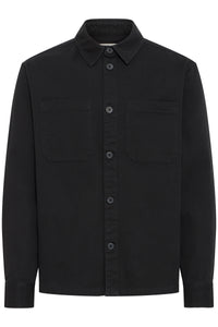 !Solid Sdolie Twill Overshirt - True Black