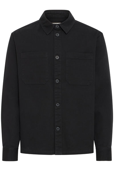 !Solid Sdolie Twill Overshirt - True Black