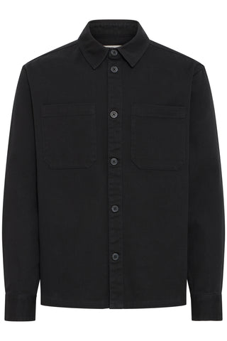 !Solid Sdolie Twill Overshirt - True Black