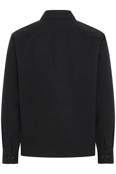 !Solid Sdolie Twill Overshirt - True Black