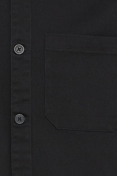 !Solid Sdolie Twill Overshirt - True Black