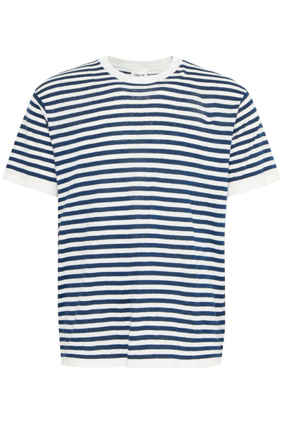!Solid Sdolsen Knitted Stripe Tee - Insignia Blue