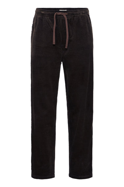 !Solid Sdalann Cord Trousers - True Black
