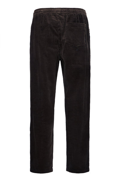 !Solid Sdalann Cord Trousers - True Black