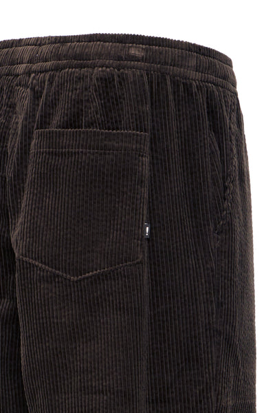 !Solid Sdalann Cord Trousers - True Black