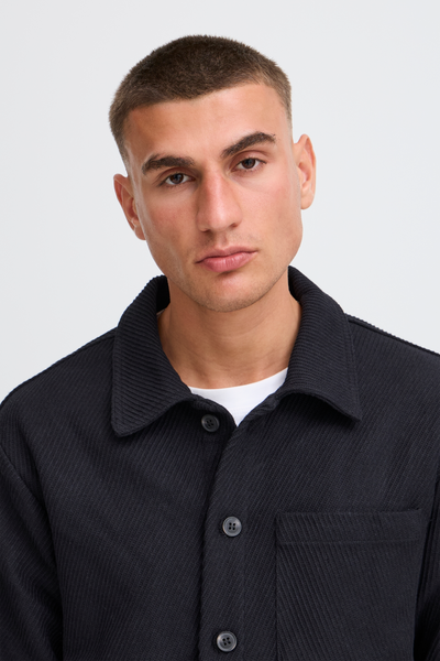 !Solid Sdrenfred Overshirt - True Black