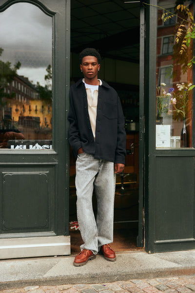 !Solid Sdrenfred Overshirt - True Black