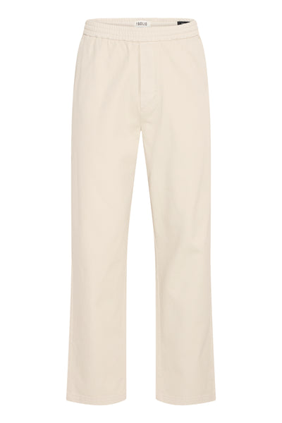 !Solid Sdliam Elasticated Trouser - Oatmeal