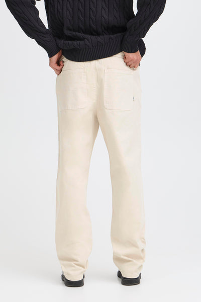 !Solid Sdliam Elasticated Trouser - Oatmeal
