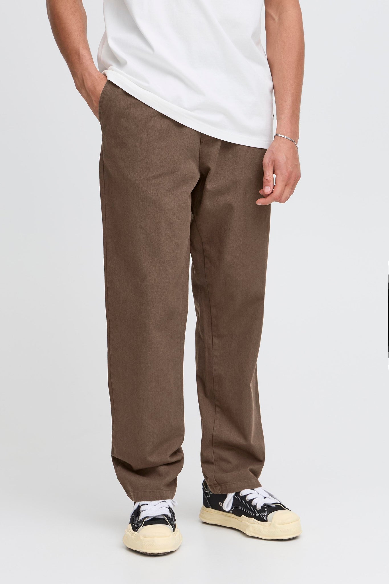 !Solid Sdliam Trouser - Slate Black (Brown)