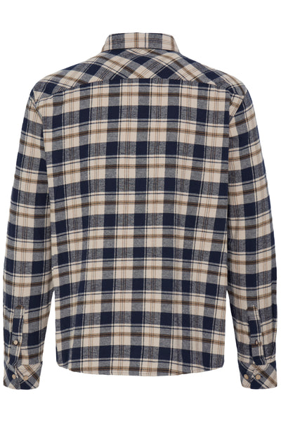 !Solid Sdsteve Check Shirt - Insignia Blue