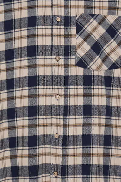 !Solid Sdsteve Check Shirt - Insignia Blue