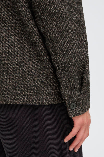 !Solid Sdsimeon Overshirt - Slate Black Melange