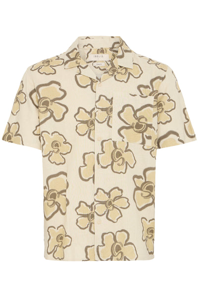 !Solid Sdtrenton AOP S/S Shirt - Oatmeal