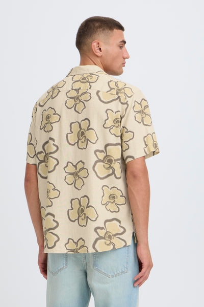 !Solid Sdtrenton AOP S/S Shirt - Oatmeal
