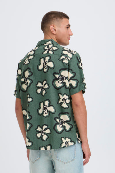 !Solid Sdtrenton AOP S/S Shirt - Cilantro