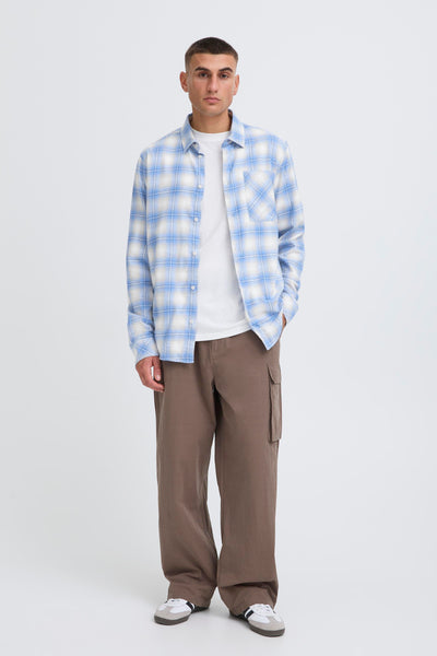 !Solid Sdtavish L/S Shirt - Blue Bonnet