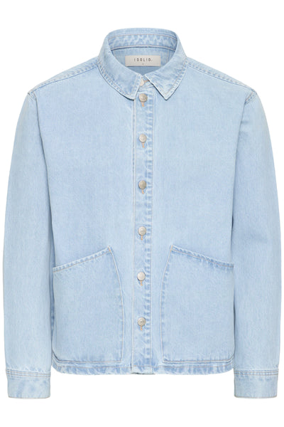 !Solid Sdtravis Overshirt - Light Blue Denim