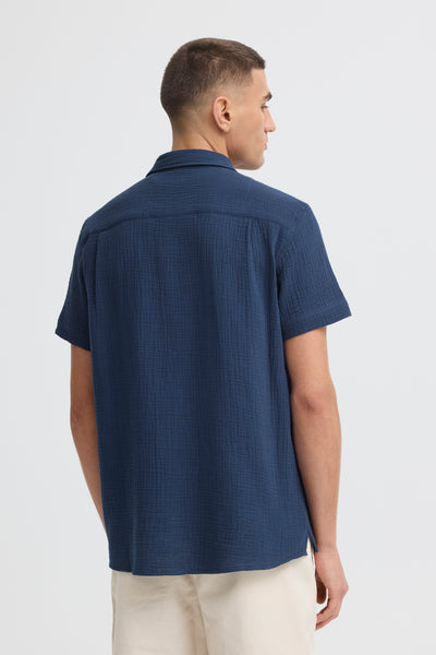 !Solid Sdiain S/S Shirt - Naval Academy Blue