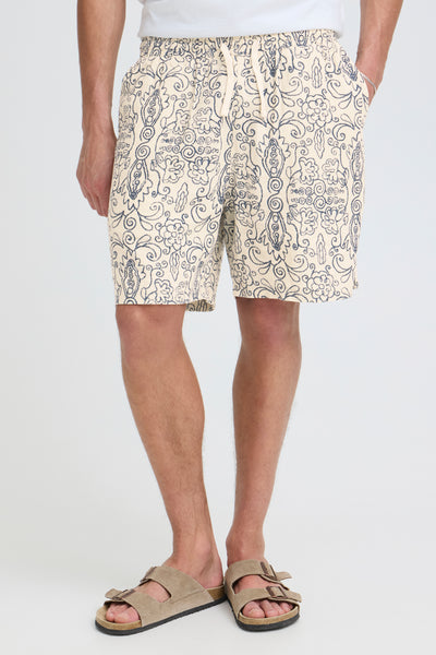 !Solid Sdliam Utkolt Shorts - Oatmeal