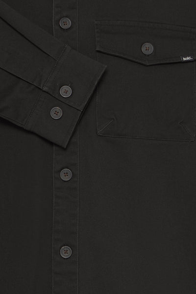 !Solid Sdtate L/S Shirt - True Black