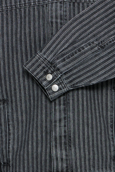 !Solid Sdwexler Jacket - Black Vintage Denim Stripe