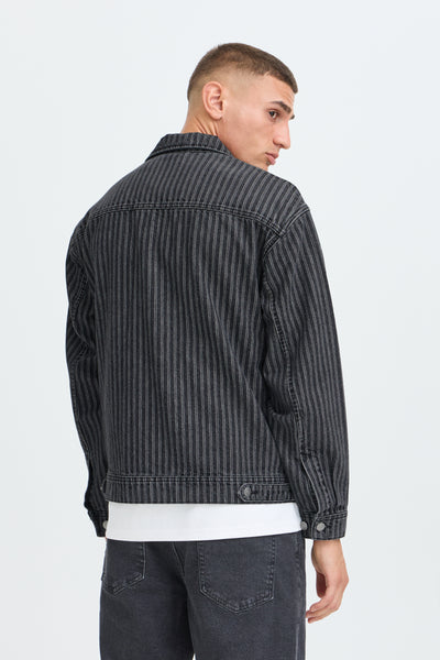 !Solid Sdwexler Jacket - Black Vintage Denim Stripe