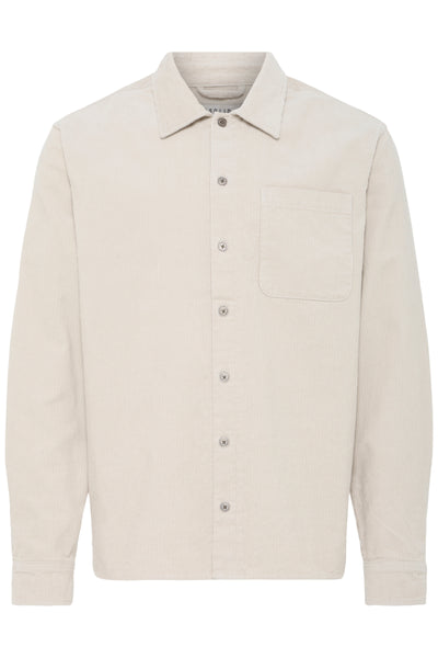 !Solid Sdwatts L/S Cord Shirt - Oatmeal