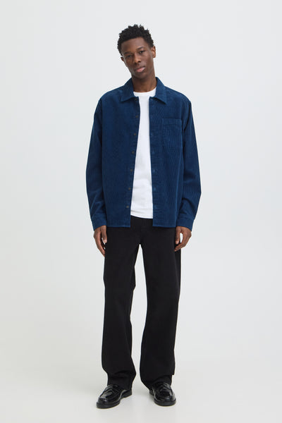 !Solid Sdwatts L/S Shirt - Insignia Blue
