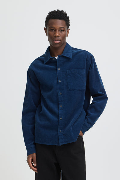 !Solid Sdwatts L/S Shirt - Insignia Blue
