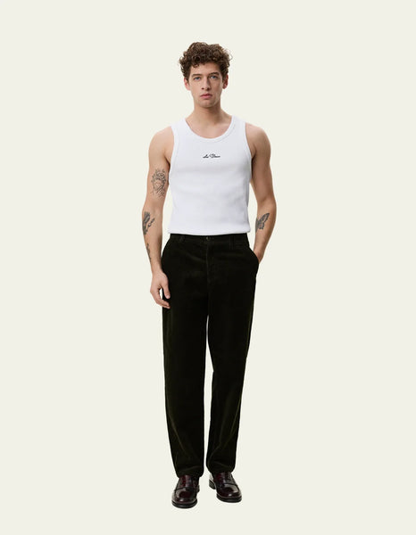 Les Deux Tapered Cord Pants - Rosin Green