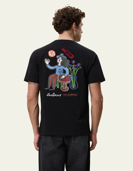 Les Deux Rural Tee - Black