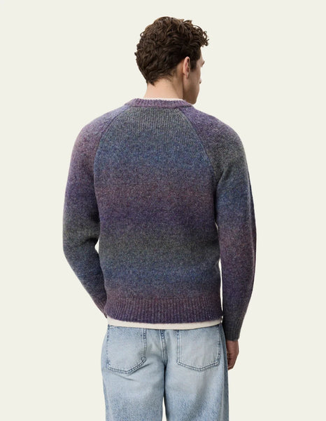 Les Deux Gradient Roundeck Knit - Spiced Plum Purple