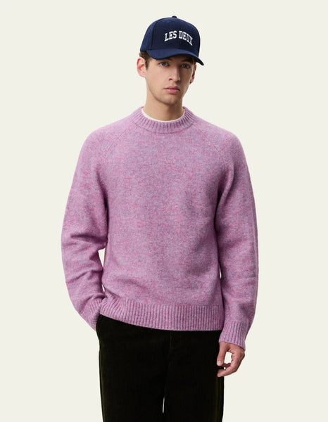 Les Deux Soft Roundneck Knit Oyster Rose melange