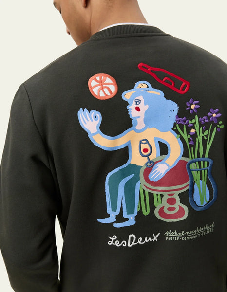 Les Deux Rural Sweatshirt - Rosin Green