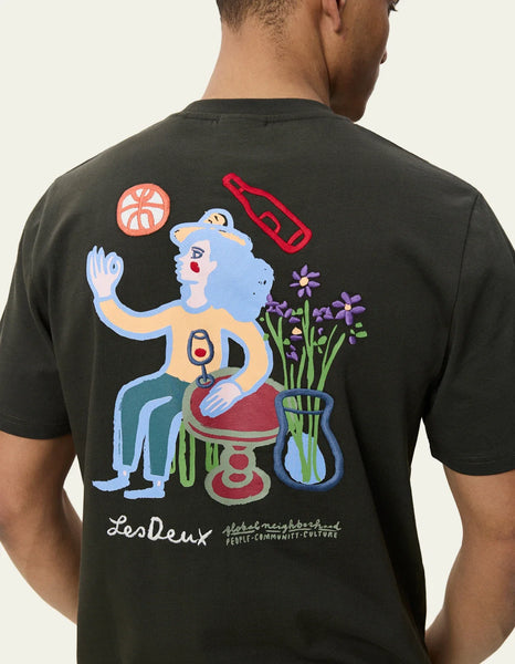 Les Deux Rural Tee - Rosin Green