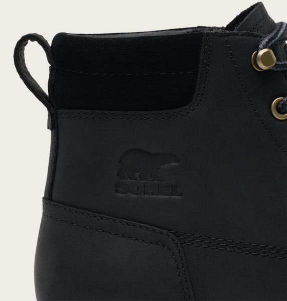 Sorel Lark 47 Moc Toe Waterproof Boot - Black/Bleached Ceramic