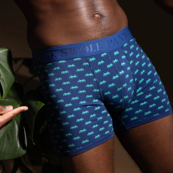 Swole Panda Alien Boxers - Blue