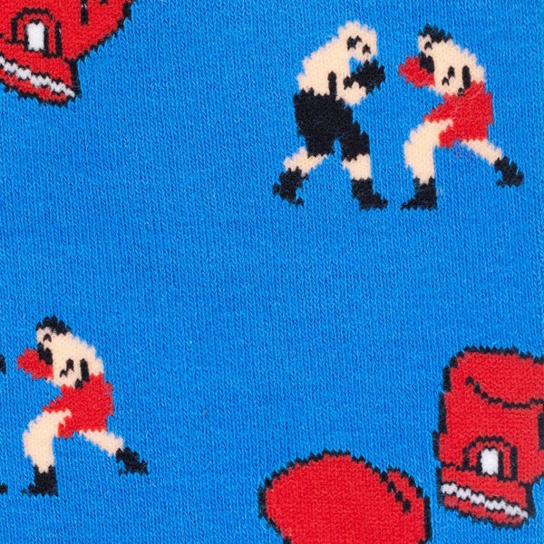 Swole Panda Boxing Socks - Blue/Red