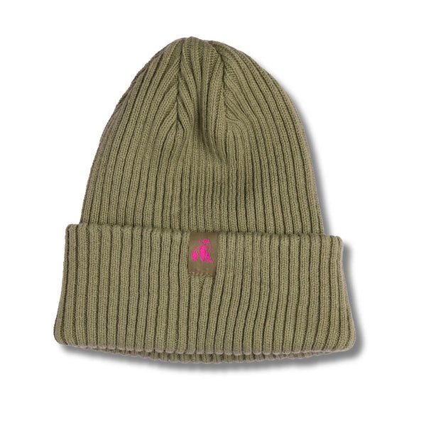 Swole Panda Beanie - Olive