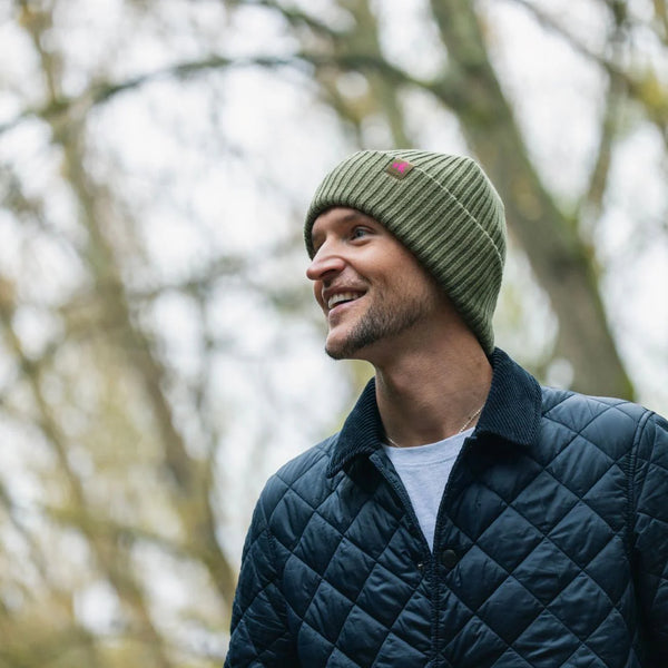 Swole Panda Beanie - Olive