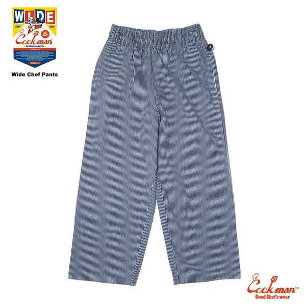 Cookman Striped Wide Chef Pants (Hickory/Navy)