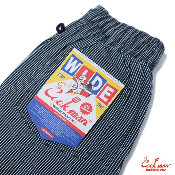 Cookman Striped Wide Chef Pants (Hickory/Navy)