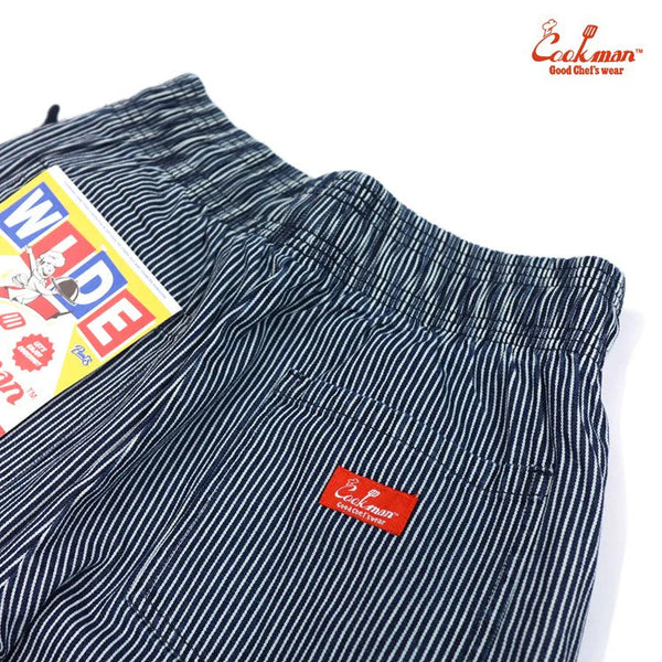Cookman Striped Wide Chef Pants (Hickory/Navy)