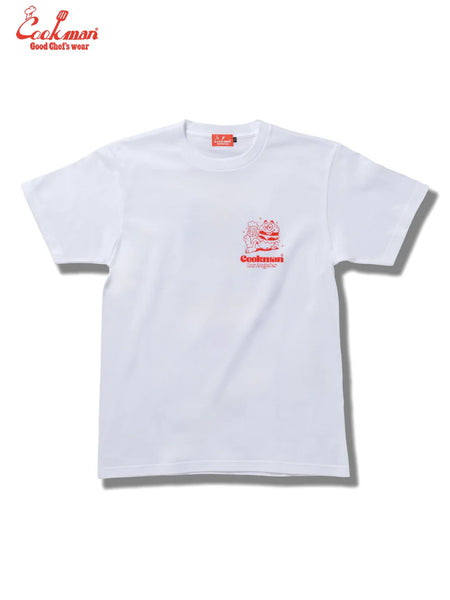 Cookman Cheers Burger Tee - White