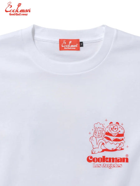 Cookman Cheers Burger Tee - White