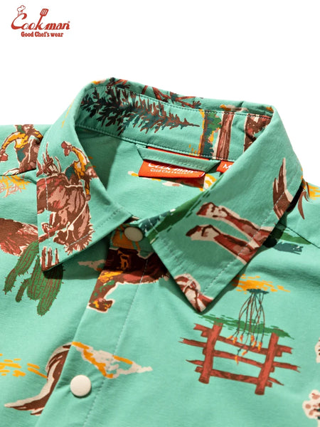 Cookman L/S Western Work Shirt - Light Blue