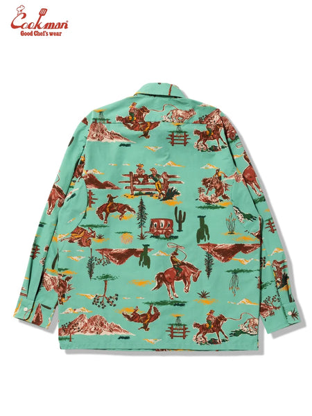 Cookman L/S Western Work Shirt - Light Blue