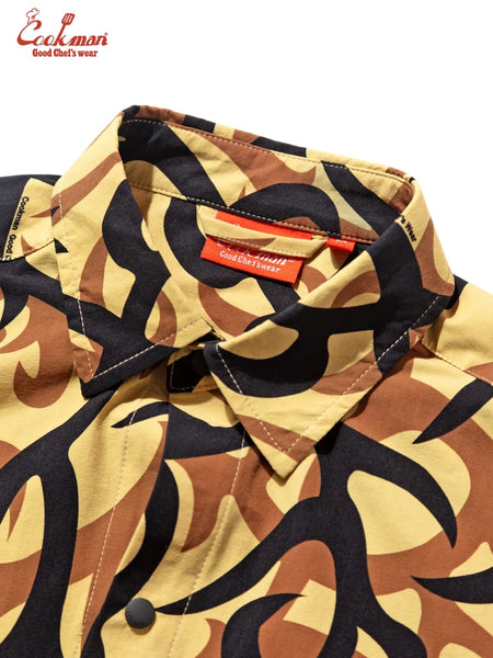 Cookman L/S Work Shirt - Tribal Camo - Beige