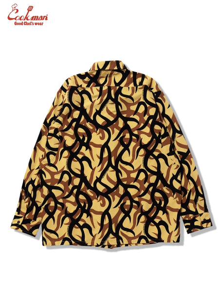 Cookman L/S Work Shirt - Tribal Camo - Beige